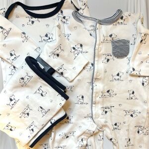 0-3 month Little me matching set